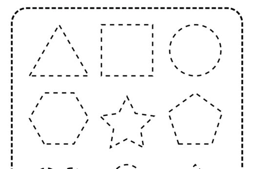 Get free printable tracing the shapes worksheet for school kids education in a PDF file