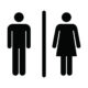Toilet sign illustration