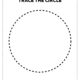 Free printable trace and circle worksheet for preschoolers and kindergarten kids for easy activities.