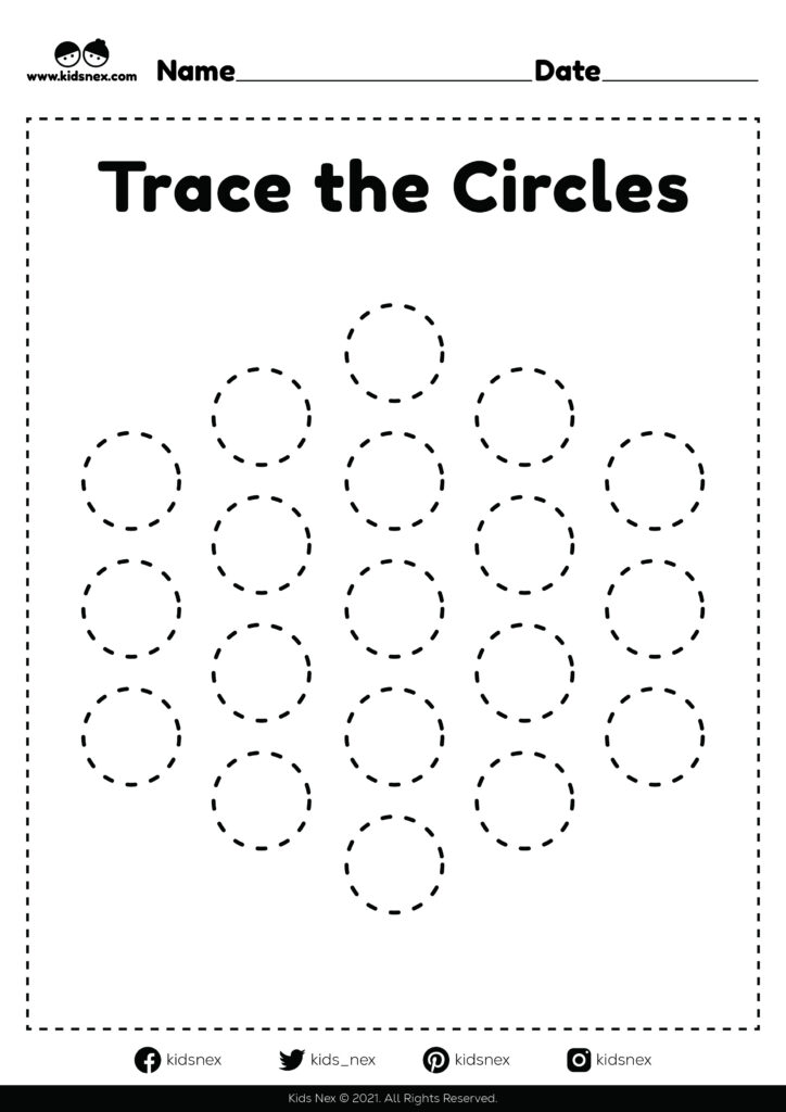 Circle Tracing Worksheet Gambaran