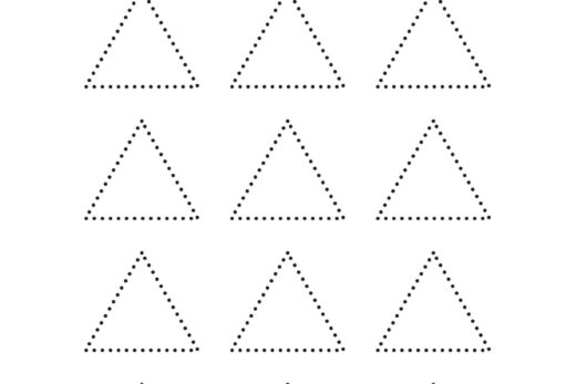 Tracing Triangle Shapes Worksheet