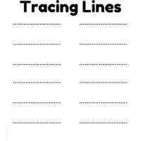 Tracing lines worksheet