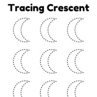 Crescent Shape Worksheet