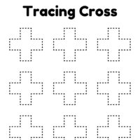 Cross Shape Worksheet