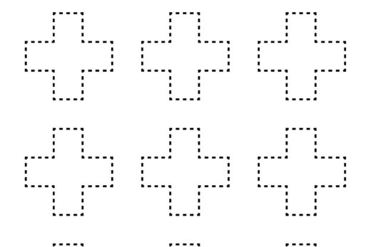 Cross Shape Worksheet