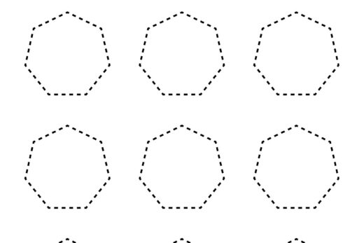 Heptagon Shape Worksheet