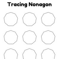 Nonagon Shape Worksheet