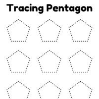 Pentagon Shape Worksheet