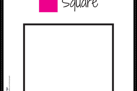 Square Coloring Page