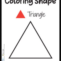 Triangle Coloring Page