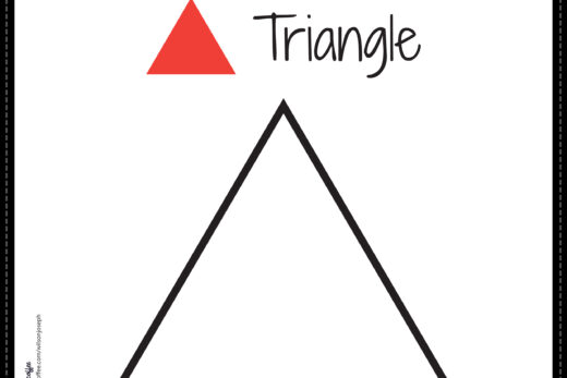 Triangle Coloring Page