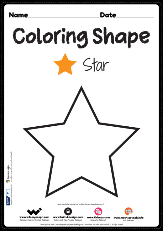 Star Coloring Page