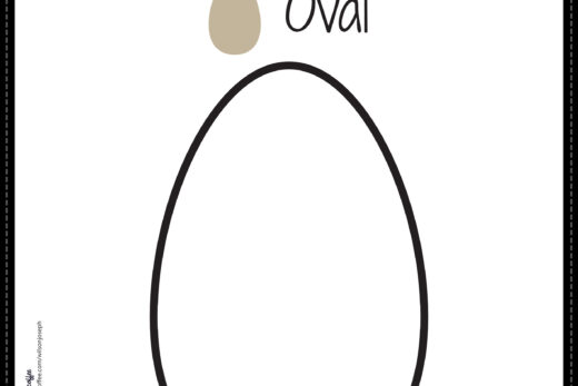 Oval Coloring Page