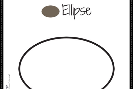 Ellipse Coloring Page