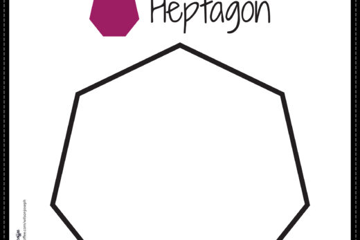 Heptagon Coloring Page