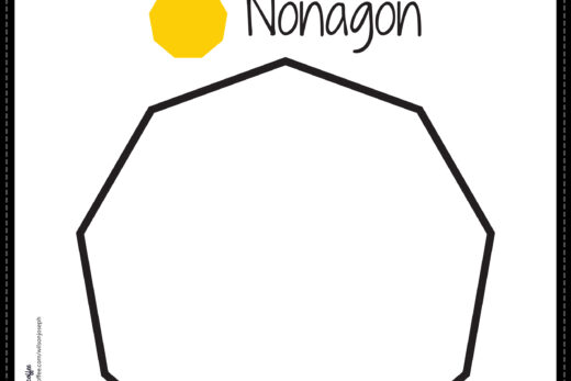 Nonagon Coloring Page
