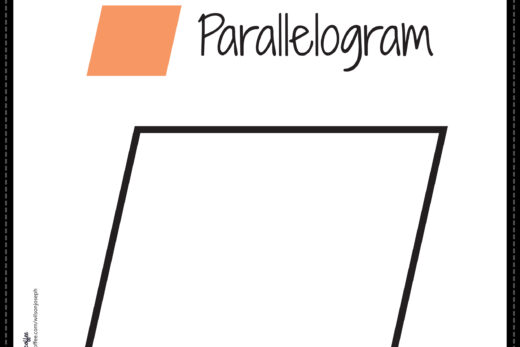 Parallelogram Coloring Page