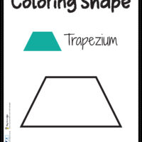 Trapezium, Trapezoid Coloring Page