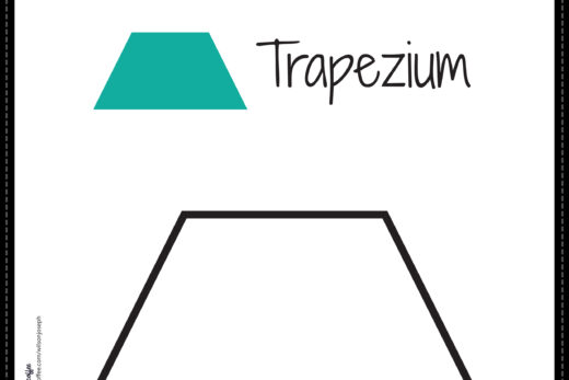Trapezium Trapezoid Coloring Page