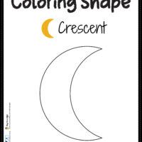 Crescent Coloring Page