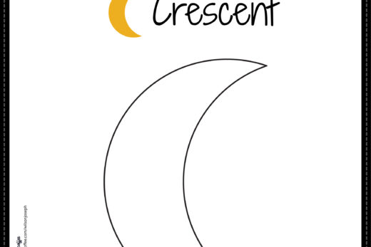 Crescent Coloring Page