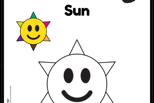 Sun Coloring Page