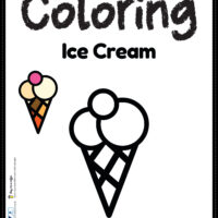 Ice Cream Coloring Page