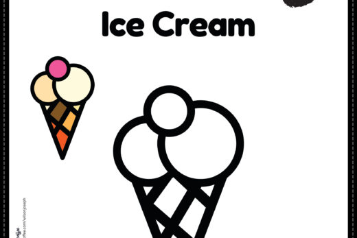 Ice Cream Coloring Page