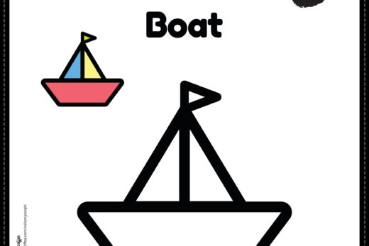 Boat Coloring Page