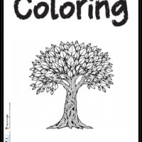 Printable Coloring Page of Tree for Kids - Free PDF