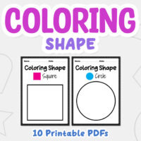 shapes coloring pages