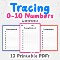 Tracing numbers 1-10