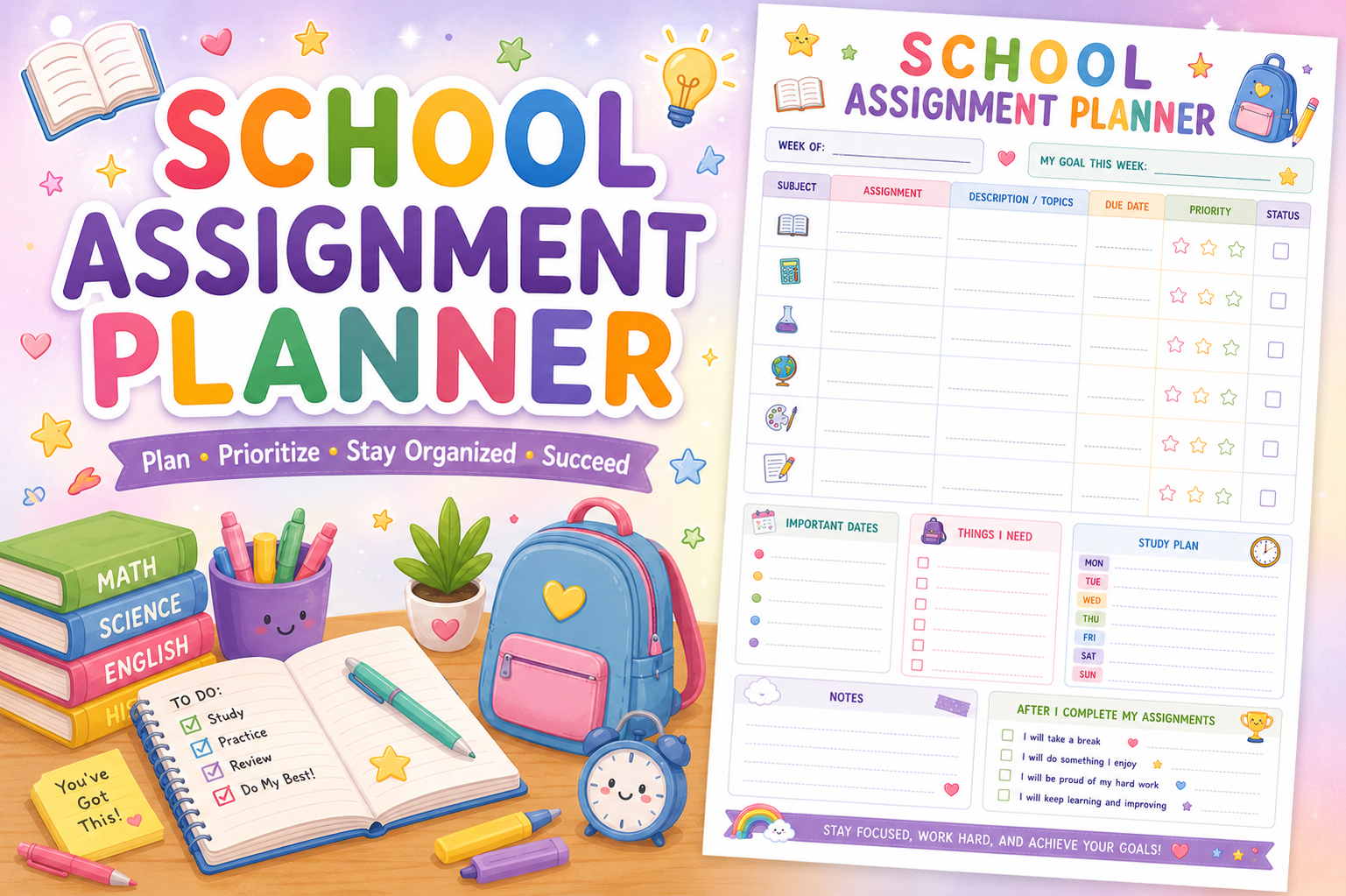 Study Planner for School Children